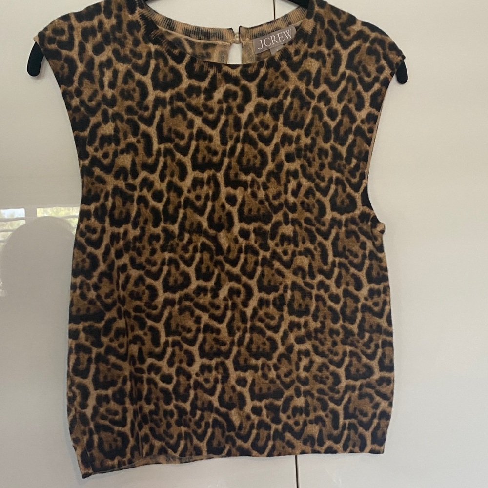 J. Crew Sleeveless Cashmere Blend Cropped Sweater Shell